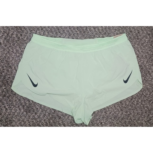 Nike AeroSwift Dri-Fit ADV 2" Running Shorts Mens Size XL Green FN3349-376 - Picture 1 of 10